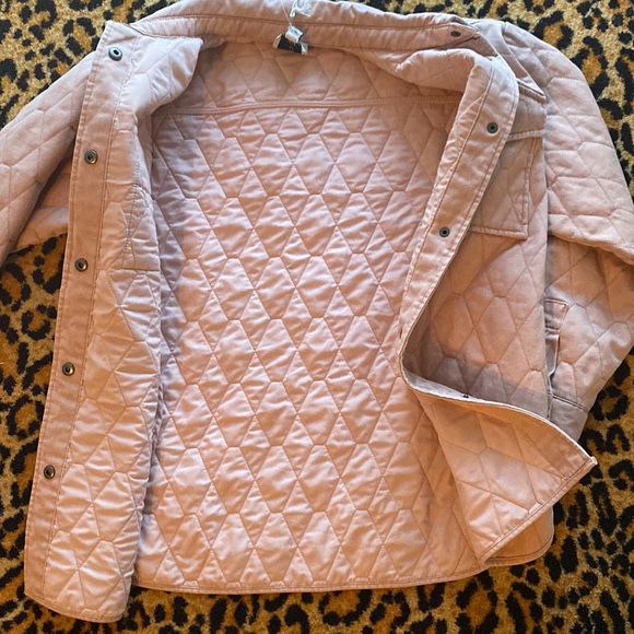 Joie {Anthro} NWT quilted snap closure collared jacket in dusty rose/tan XS - Picture 13 of 16